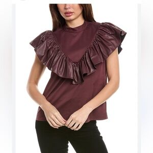 Crosby by Mollie Burch Maroon “Minnie” top. Size small
